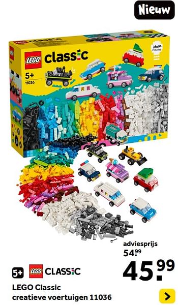 Promoties Lego classic creatieve voertuigen 11036 - Lego - Geldig van 01/01/2024 tot 28/01/2024 bij Intertoys