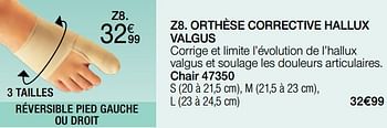 Promotions Orthèse corrective hallux valgus - Epitact - Valide de 02/01/2024 à 30/06/2024 chez Damart
