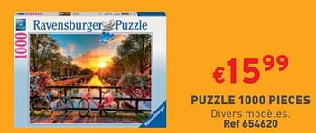 Promotions Puzzle 1000 pieces - Ravensburger - Valide de 24/01/2024 à 29/01/2024 chez Trafic