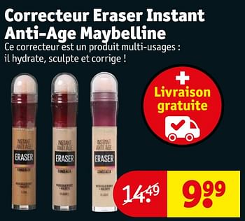 Promotions Correcteur eraser instant anti-age maybelline - Maybelline - Valide de 16/01/2024 à 28/01/2024 chez Kruidvat
