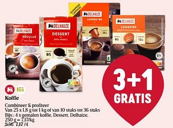 Promoties Gemalen koffie, dessert, delhaize - Huismerk - Delhaize - Geldig van 18/01/2024 tot 24/01/2024 bij Delhaize