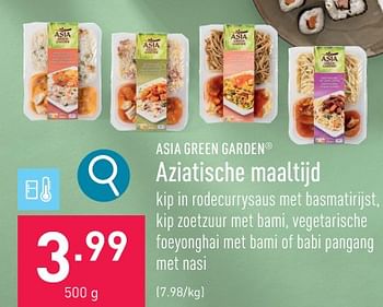 Promotions Aziatische maaltijd - Asia Green Garden - Valide de 15/01/2024 à 20/01/2024 chez Aldi