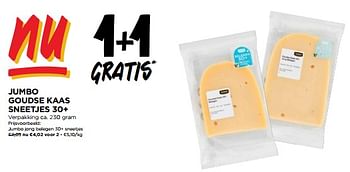 Promoties Jumbo goudse kaas jong belegen 30+ - Huismerk - Jumbo - Geldig van 17/01/2024 tot 23/01/2024 bij Jumbo