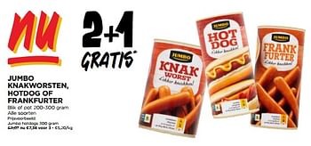 Promoties Jumbo hotdogs - Huismerk - Jumbo - Geldig van 17/01/2024 tot 23/01/2024 bij Jumbo