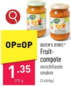 Promoties Fruitcompote - Queen's Jewel - Geldig van 19/01/2024 tot 20/01/2024 bij Aldi