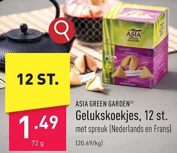 Promoties Gelukskoekjes - Asia Green Garden - Geldig van 19/01/2024 tot 20/01/2024 bij Aldi