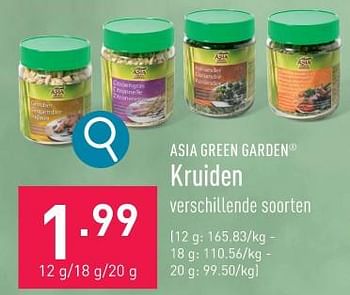 Promoties Kruiden - Asia Green Garden - Geldig van 17/01/2024 tot 20/01/2024 bij Aldi