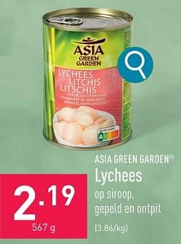 Promoties Lychees - Asia Green Garden - Geldig van 17/01/2024 tot 20/01/2024 bij Aldi