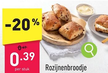 Promoties Rozijnenbroodje - Huismerk - Aldi - Geldig van 15/01/2024 tot 20/01/2024 bij Aldi