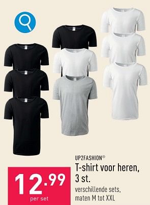Promoties T-shirt voor heren - UP2Fashion - Geldig van 17/01/2024 tot 20/01/2024 bij Aldi