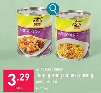 Promotions Bami goreng ou nasi goreng - Asia Green Garden - Valide de 17/01/2024 à 20/01/2024 chez Aldi