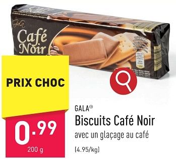 Promotions Biscuits café noir - Gala - Valide de 19/01/2024 à 20/01/2024 chez Aldi