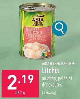 Promotions Litchis - Asia Green Garden - Valide de 17/01/2024 à 20/01/2024 chez Aldi