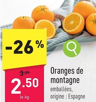 Promotions Oranges de montagne - Produit maison - Aldi - Valide de 15/01/2024 à 20/01/2024 chez Aldi