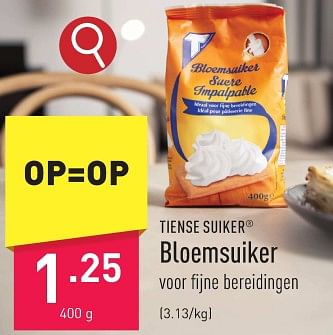 Promoties Bloemsuiker - Tiense Suiker - Geldig van 22/01/2024 tot 27/01/2024 bij Aldi