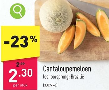 Promoties Cantaloupemeloen - Huismerk - Aldi - Geldig van 22/01/2024 tot 27/01/2024 bij Aldi