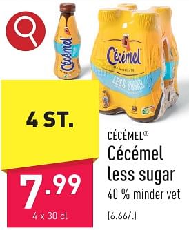 Promoties Cécémel less sugar - Cecemel - Geldig van 22/01/2024 tot 27/01/2024 bij Aldi