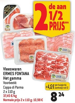 Promoties Vleeswaren ermes fontana - Ermes Fontana - Geldig van 17/01/2024 tot 23/01/2024 bij Match