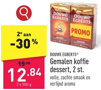 Promoties Gemalen koffie dessert - Douwe Egberts - Geldig van 22/01/2024 tot 27/01/2024 bij Aldi