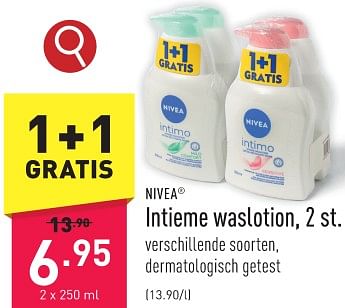 Promoties Intieme waslotion - Nivea - Geldig van 22/01/2024 tot 27/01/2024 bij Aldi