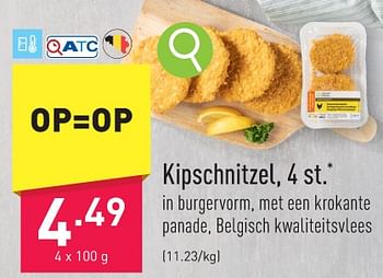 Promoties Kipschnitzel - Huismerk - Aldi - Geldig van 22/01/2024 tot 27/01/2024 bij Aldi
