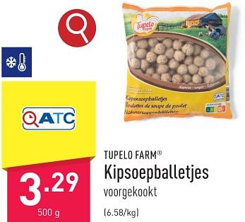 Promoties Kipsoepballetjes - TUPELO FARM - Geldig van 22/01/2024 tot 27/01/2024 bij Aldi