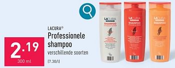 Promoties Professionele shampoo - LACURA - Geldig van 22/01/2024 tot 27/01/2024 bij Aldi