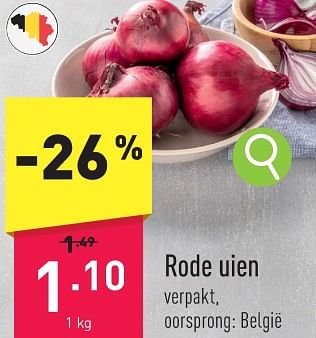 Promoties Rode uien - Huismerk - Aldi - Geldig van 22/01/2024 tot 27/01/2024 bij Aldi