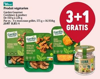Promotions Produit végétarien morceaux grillés - Garden Gourmet - Valide de 18/01/2024 à 24/01/2024 chez Delhaize