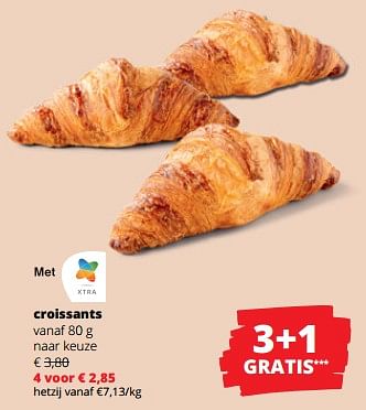 Promoties Croissants - Huismerk - Spar Retail - Geldig van 18/01/2024 tot 31/01/2024 bij Spar (Colruytgroup)