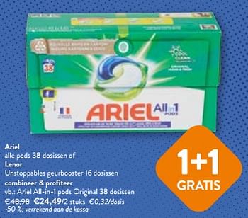 Promoties Ariel all-in-1 pods original - Ariel - Geldig van 17/01/2024 tot 30/01/2024 bij OKay