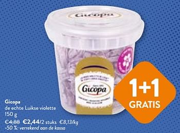 Promoties Gicopa de echte luikse violette - Gicopa - Geldig van 17/01/2024 tot 30/01/2024 bij OKay