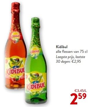 Promoties Kidibul alle flessen - Kidibul - Geldig van 17/01/2024 tot 30/01/2024 bij OKay