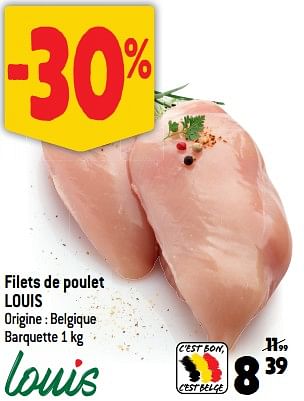 Promotions Filets de poulet louis - Louis - Valide de 17/01/2024 à 23/01/2024 chez Match