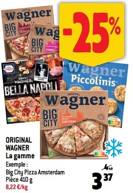 Promotions Original wagner big city pizza amsterdam - Original Wagner - Valide de 17/01/2024 à 23/01/2024 chez Match