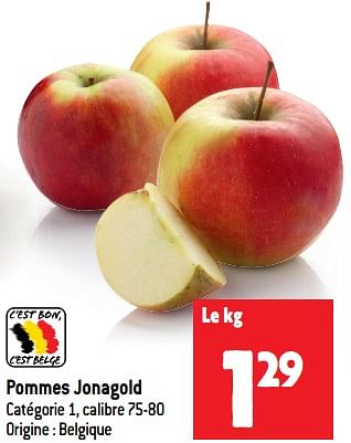 Promotions Pommes jonagold - Produit maison - Match - Valide de 17/01/2024 à 23/01/2024 chez Match