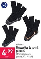 Promo TOPTEX Pantalon de travail thermique homme chez Norma