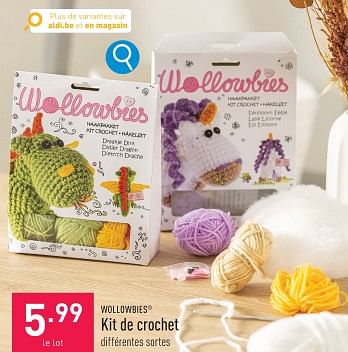 Promotions Kit de crochet - Wollowbies - Valide de 22/01/2024 à 27/01/2024 chez Aldi
