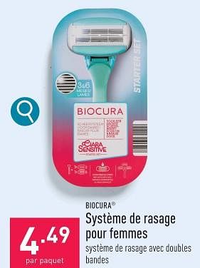 Promotions Système de rasage pour femmes - Biocura - Valide de 22/01/2024 à 27/01/2024 chez Aldi
