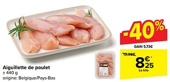 Promotions Aiguillette de poulet - Produit maison - Carrefour  - Valide de 17/01/2024 à 29/01/2024 chez Carrefour
