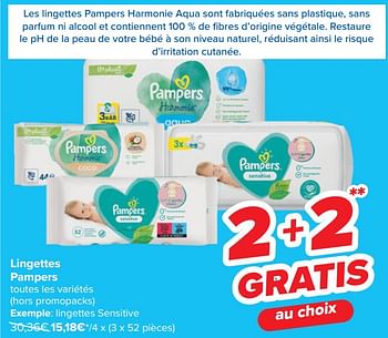 Promo Love & green lingettes bébé chez Carrefour