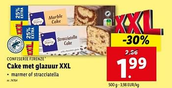 Promoties Cake met glazuur xxl - Confiserie Firenze - Geldig van 24/01/2024 tot 30/01/2024 bij Lidl