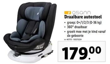 Promoties Draaibare autostoel - Osann  - Geldig van 24/01/2024 tot 30/01/2024 bij Lidl
