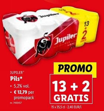Promoties Pils - Jupiler - Geldig van 24/01/2024 tot 30/01/2024 bij Lidl