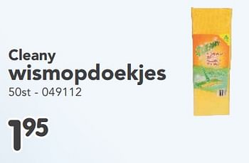 Promoties Cleany wismopdoekjes - Cleany - Geldig van 15/01/2024 tot 17/02/2024 bij Happyland