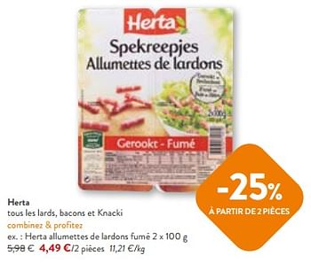 Lardons fumés HERTA