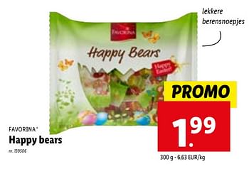 Promoties Happy bears - Favorina - Geldig van 24/01/2024 tot 30/01/2024 bij Lidl