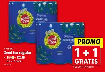 Promoties Iced tea regular - Freeway - Geldig van 24/01/2024 tot 30/01/2024 bij Lidl