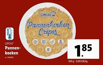 Promoties Pannenkoeken - Lipcas - Geldig van 24/01/2024 tot 30/01/2024 bij Lidl