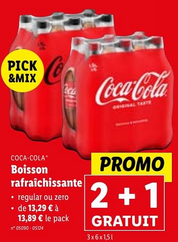 Promotions Boisson rafraîchissante - Coca Cola - Valide de 24/01/2024 à 30/01/2024 chez Lidl